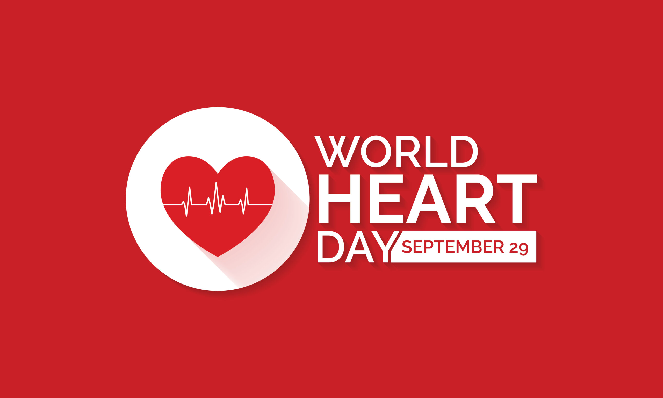 World Heart Day banner with date - header image for blog